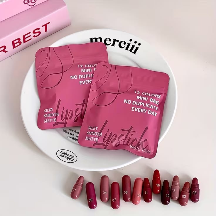 12pcs Cute Mini Matte Lipstick Set