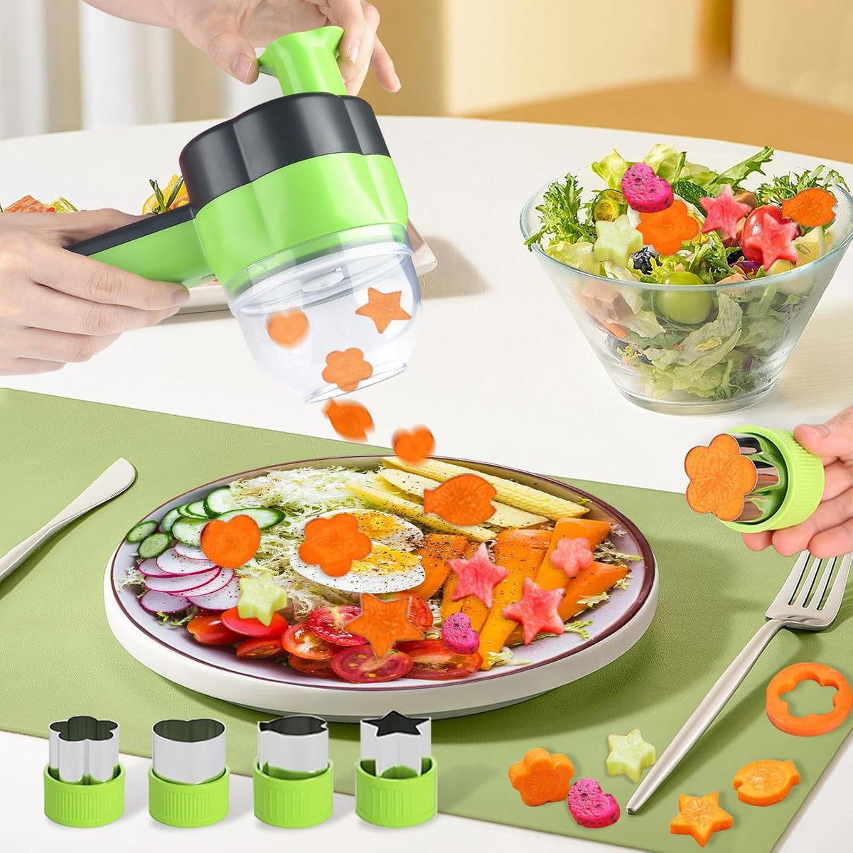 Electric Vegetable Slicer Set Vegetable Cutter 4 in 1