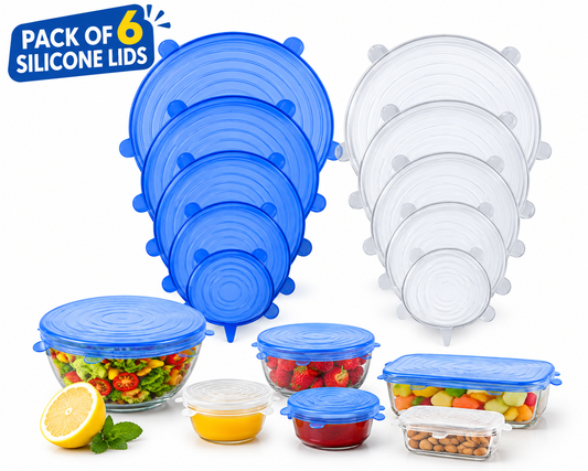 6 Pcs/Set Food Silicone Cover Universal