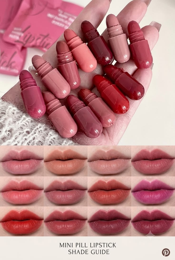 12pcs Cute Mini Matte Lipstick Set